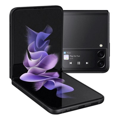 Refurbished Samsung Galaxy Z Flip 3 5G Foldable Smartphone SIM Free 128GB Phantom Black 