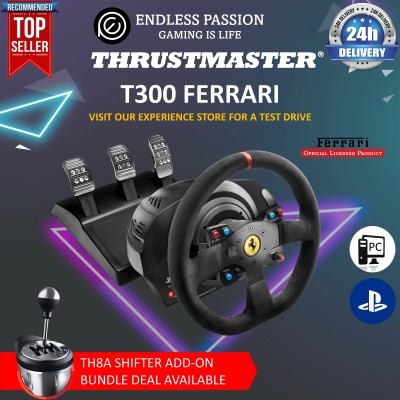 Thrustmaster T300法拉利整体RW Alcantara版（PS5、PS4、PC）